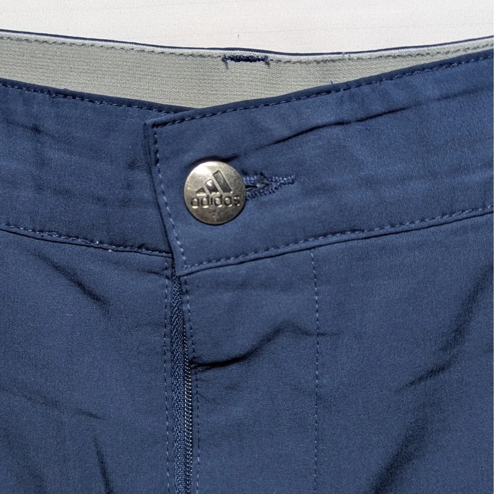 Adidas Golf Shorts Mens‎ Blue Flat Front Stretch Performance Active Shorts